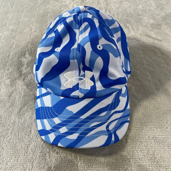 Under Armour Hat Cap‎ Girls One Size Blue White Lightweight Fishing Outdoor - Picture 1 of 9
